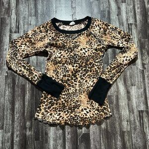 Essentials
by Full Tilt Women's Animal Print Thermal Top